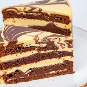 Tarta de chocolate con relleno de crema